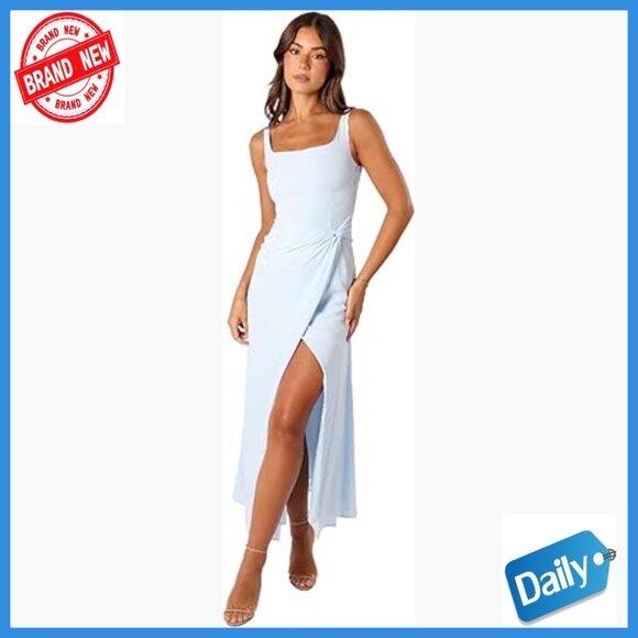 Fitted Polyester Maxi Dress Square Neck Sleeveless Bodycon Formal